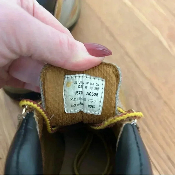 Timberland Kids Boys Field Lace Up Tan Boot Outdoor Heavyduty Size 1 Youth - Picture 6 of 7